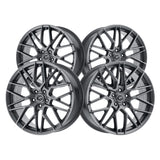 1 X Platinum 459GN Retribution 20X8.5 5X4.50 72.62 Hub +40 Offset Gunmetal Wheel Rim