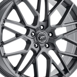 1 X Platinum 459GN Retribution 20X8.5 5X4.50 72.62 Hub +40 Offset Gunmetal Wheel Rim