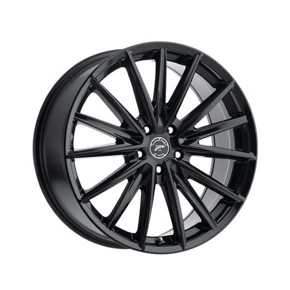 1 X Platinum 461BK Exodus 17X8 5X4.50 72.62 Hub +40 Offset Black Wheel Rim