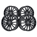 1 X Platinum 461BK Exodus 17X8 5X4.50 72.62 Hub +40 Offset Black Wheel Rim