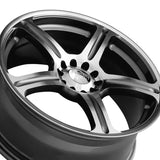 1 X Primax 772 14X6 4-100 73.1 Hub +38 Offset Machined Wheel Rim