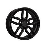 1 X Primax 776 17X7 5-100 73.1 Hub +40 Offset Black Wheel Rim