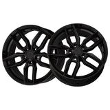 1 X Primax 776 17X7 5-4.5 73.1 Hub +40 Offset Black Wheel Rim