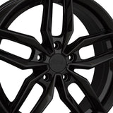 1 X Primax 776 17X7 5-4.5 73.1 Hub +40 Offset Black Wheel Rim