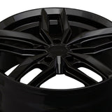 1 X Primax 776 17X7 5-4.5 73.1 Hub +40 Offset Black Wheel Rim