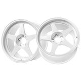 1 X R6061 R1 18X8.5 5-100 35 Offset Championship White Wheel Rim