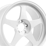 1 X R6061 R1 18X8.5 5-100 35 Offset Championship White Wheel Rim