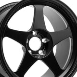1 X R6061 R1 18X8.5 5-108 35 Offset Matte Black Wheel Rim