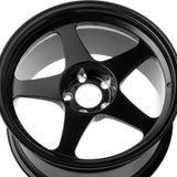 1 X R6061 R1 18X8.5 5-108 35 Offset Matte Black Wheel Rim