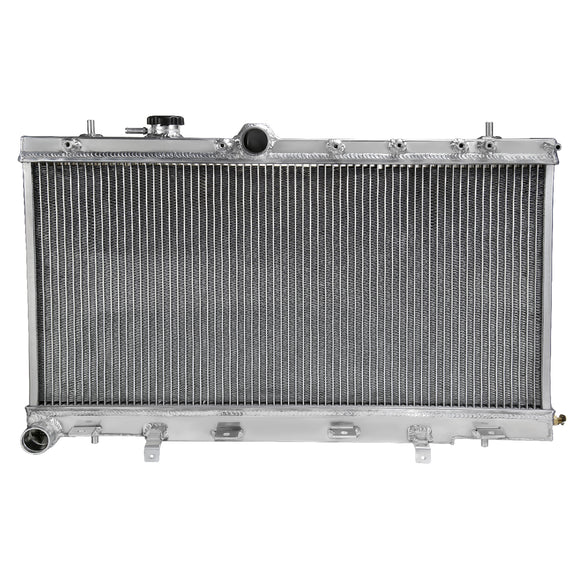 Coolstuffguru Compatible with Subaru Impreza WRX/STI 2 Core Dual Row Manual Transmission Aluminum Radiator