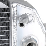 Coolstuffguru Compatible with Chevy GMC Silverado Duramax 6.6L 2-Row Chrome Aluminum Cooling Performance Radiator