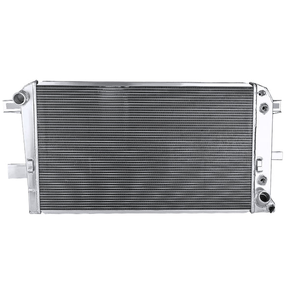 Coolstuffguru Compatible with Chevy GMC Silverado Duramax 6.6L 2-Row Chrome Aluminum Cooling Performance Radiator