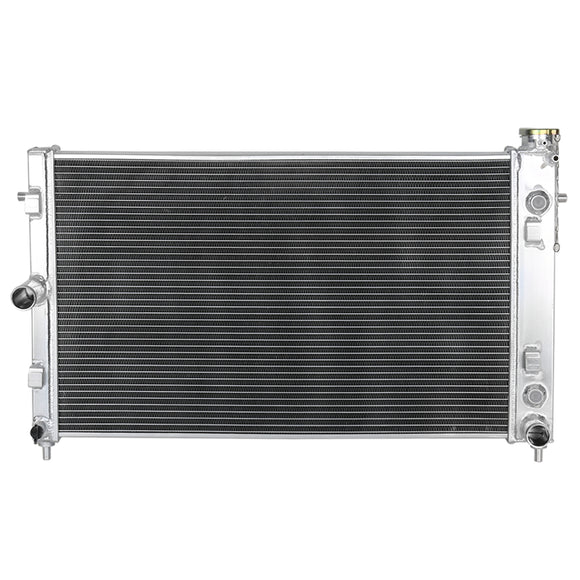 Coolstuffguru Compatible with Pontiac GTO 6.0L V8 2-Row Chrome Aluminum Performance Cooling Radiator