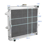 Coolstuffguru Compatible with Toyota 4Runner 2.4L L4 3-Row Chrome Aluminum Cooling Performance Radiator