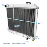 Coolstuffguru 3 Row Racing Radiator Compatible with 1963-1966 Chevrolet GMC C/K