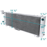 Coolstuffguru Compatible with Jeep Cherokee Comanche 2.5L/4.0L 3-Core/Row Light Aluminum Cooling Radiator