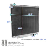 Coolstuffguru 3 Row Cool Radiator Compatible with Ford Excursion F250 F350 6.8L V10 7.3L V8 Diesel 1999-2004