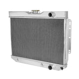 Coolstuffguru Compatible with Chevy Impala Biscayne 3-Row Chrome Aluminum Cooling Radiator