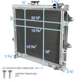 Coolstuffguru 3 Row Core Aluminum Cooling Racing Radiator Compatible with Toyota 4 Runners V6 1984-1995