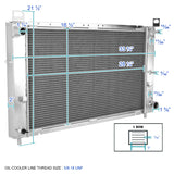 Coolstuffguru Compatible with Chevy Silverado AT 4.8L 5.3L V8 3-Row Chrome Aluminum Performance Cooling Radiator