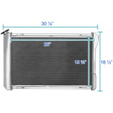 Coolstuffguru Aluminum Cooling 3 Row Radiator with Fan Shroud Compatible with Chevrolet Camaro V8 1982-1992