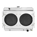 Coolstuffguru Aluminum Cooling 3 Row Radiator with Fan Shroud Compatible with Chevrolet Bel Air 1963-1968