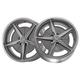 1 X RIDLER 605 18X9.5 5-120.65 83.82 Hub 0 Offset Silver Wheel Rim