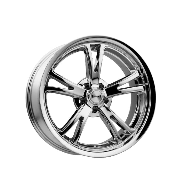 1 X RIDLER 606 20X10 5-120.65 83.82 Hub 0 Offset Chrome Wheel Rim