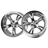 1 X RIDLER 606 20X10 5-127 83.82 Hub 0 Offset Chrome Wheel Rim