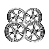 1 X RIDLER 606 20X10 5-127 83.82 Hub 0 Offset Chrome Wheel Rim