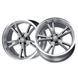 1 X RIDLER 606 18X9.5 5x127 83.82 Hub 0 Offset Grey w/ Milled Spokes & Diamond Lip Wheel Rim