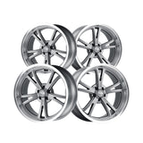 1 X RIDLER 606 18X9.5 5-120.65 83.82 Hub 0 Offset Gray Wheel Rim