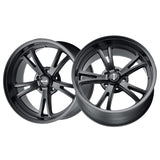 1 X RIDLER 606 20X9 5-115 72.62 Hub 18 Offset Black Wheel Rim