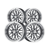 1 X RIDLER 607 18X9.5 5-120.65 83.82 Hub 6 Offset Gray Wheel Rim