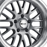 1 X RIDLER 607 20X10 5x120.65 83.82 Hub 0 Offset Grey w/ Machined Lip Wheel Rim