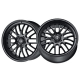 1 X RIDLER 607 18X9.5 5-120.65 83.82 Hub 6 Offset Black Wheel Rim