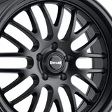 1 X RIDLER 607 22X10.5 5-115 72.62 Hub 25 Offset Black Wheel Rim
