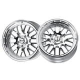 1 X RIDLER 607 18X9.5 5-120.65 83.82 Hub 6 Offset Silver Wheel Rim