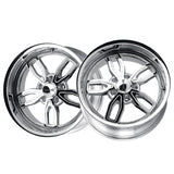 1 X RIDLER 608 18X8 5-114.3 72.62 Hub 0 Offset Chrome Wheel Rim