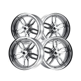 1 X RIDLER 608 18X8 5-114.3 72.62 Hub 0 Offset Chrome Wheel Rim