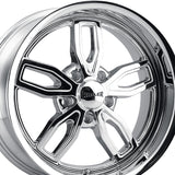 1 X RIDLER 608 18X8 5-114.3 72.62 Hub 0 Offset Chrome Wheel Rim