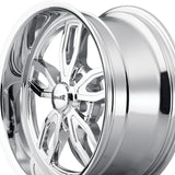 1 X RIDLER 608 20X8.5 5-114.3 72.62 Hub 0 Offset Chrome Wheel Rim