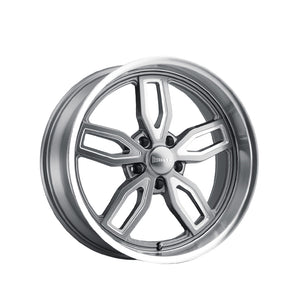 1 X RIDLER 608 18X9 5-120.65 72.62 Hub 0 Offset Gray Wheel Rim