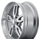 1 X RIDLER 608 20X8.5 5-120.65 72.62 Hub 0 Offset Gray Wheel Rim