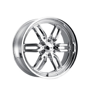 1 X RIDLER 609 22X9.5 6-139.7 106.1 Hub 18 Offset Chrome Wheel Rim