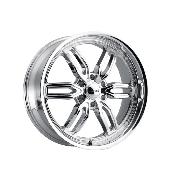 1 X RIDLER 609 20X9 6-139.7 106.1 Hub 30 Offset Chrome Wheel Rim