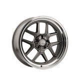 1 X RIDLER 610 17X8 5-114.3 83.82 Hub 0 Offset Gray Wheel Rim