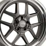 1 X RIDLER 610 17X8 5-127 83.82 Hub 0 Offset Gray Wheel Rim