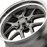 1 X RIDLER 610 20X10 5-114.3 83.82 Hub 0 Offset Gray Wheel Rim