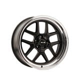 1 X RIDLER 610 17X7 5-120.65 83.82 Hub 0 Offset Black Wheel Rim